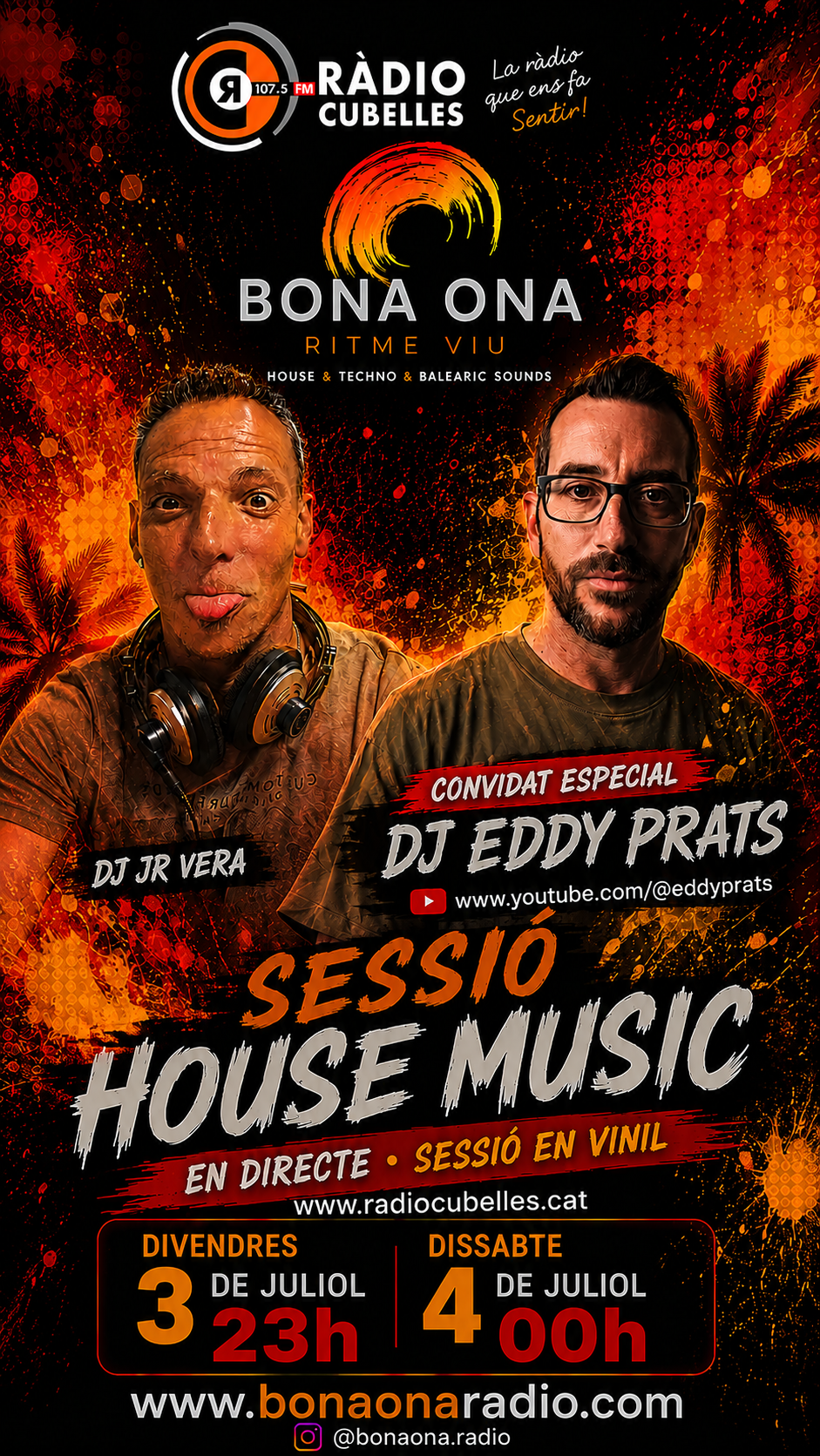 Cartell promocional Bona Ona amb Eddy Prats
